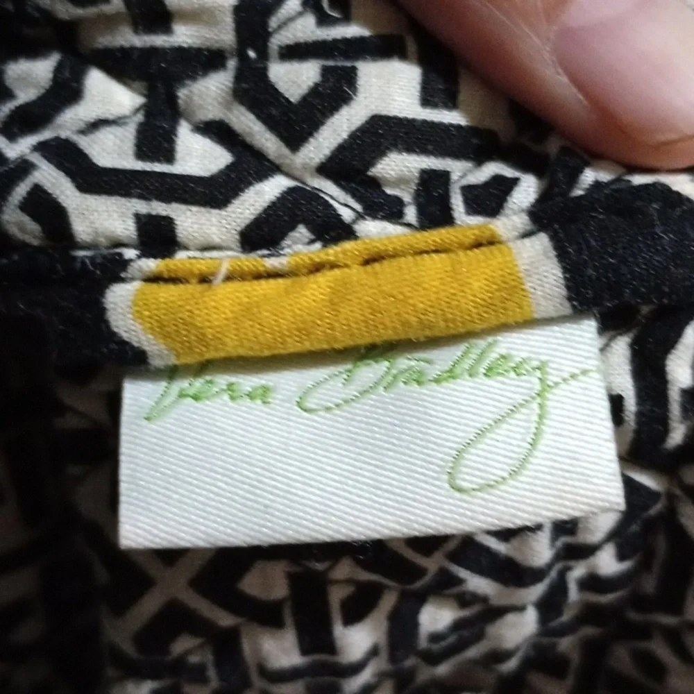 Floral Quilted Tote Bag - Yellow and Black